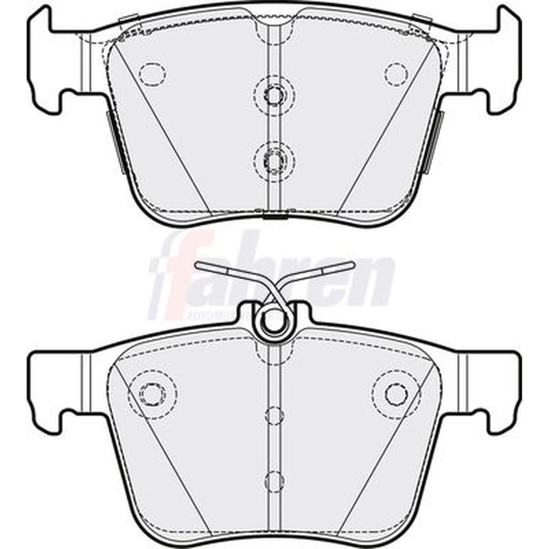 Fahren Rear Brake Pad Set FBP3831