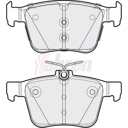 Fahren Rear Brake Pad Set FBP3831