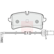 Apec Rear Brake Pad Set fits Audi A8 D4 2009-2018 2.0 3.0 4.0 4.2