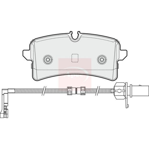Apec Rear Brake Pad Set fits Audi A8 D4 2009-2018 2.0 3.0 4.0 4.2