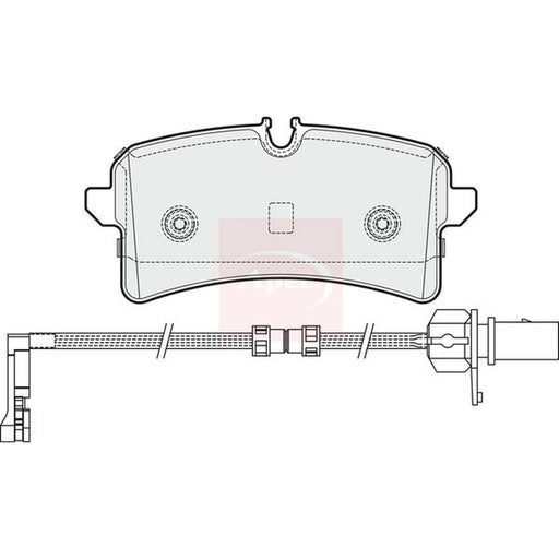 Apec Rear Brake Pad Set PAD1963