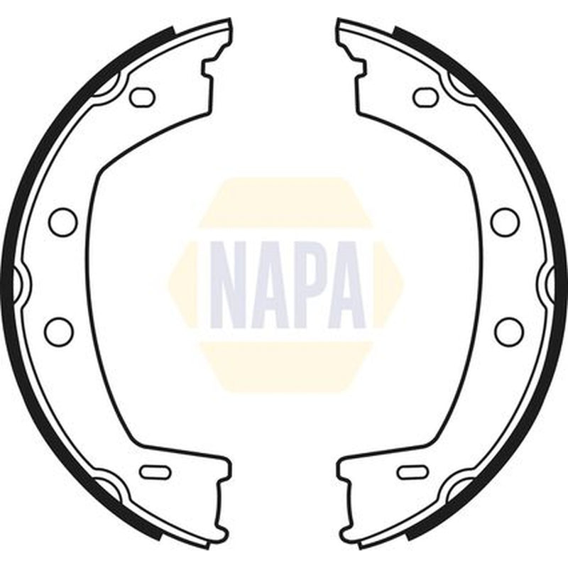 NAPA Parking Brake Shoe Set fits Land Rover Freelander 2 2006-2014 2.0 2.2 3.2