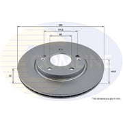 Comline Front & Rear Brake Discs & Pads fits Hyundai Ioniq 2016-2022 1.6