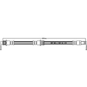 Juratek Brake Hydraulic Hose Line Rear fits Mitsubishi Colt Czc VI 2006-2009 1.5