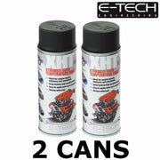 2x BLACK E-Tech 400ml Extremely High Temperature Paint XHT VHT Exhaust E-Tech - Dynamic Drive