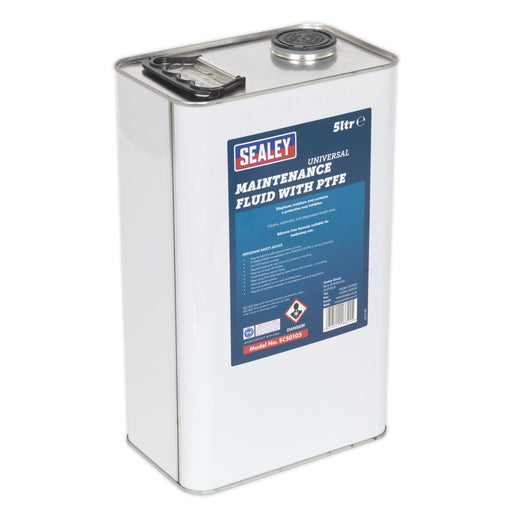 Sealey Universal Maintenance Fluid with PTFE 5L SCS0105 Sealey - Dynamic Drive