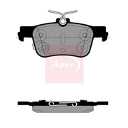 Apec Rear Brake Pad Set fits Ford Usa Mustang Mach-E 2020-2024