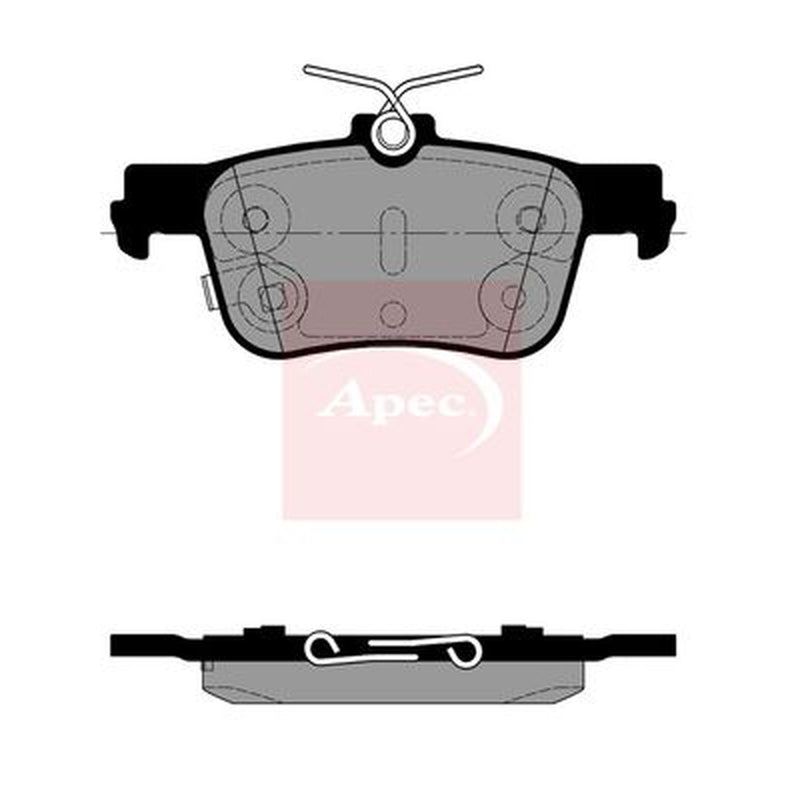 Apec Rear Brake Pad Set fits Ford Usa Mustang Mach-E 2020-2024