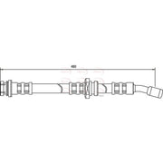 Apec Brake Hydraulic Hose Line Front fits Suzuki Swift 1984-2005 1.0 1.3 1.6