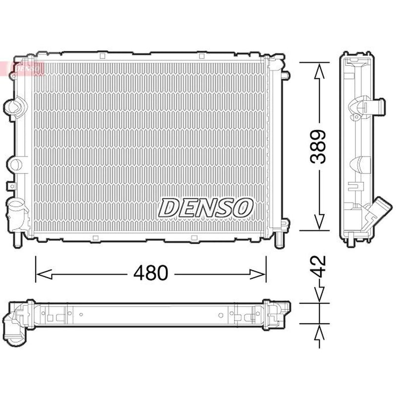 Denso Engine Radiator fits Renault Clio 1998-2010 1.2 1.4 1.6 1.9 2.0