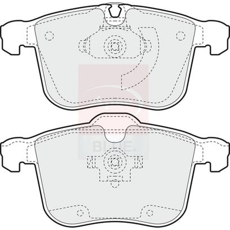 Apec Front Brake Pad Set fits Cadillac Bls 2006-2010 1.9 2.0 2.8
