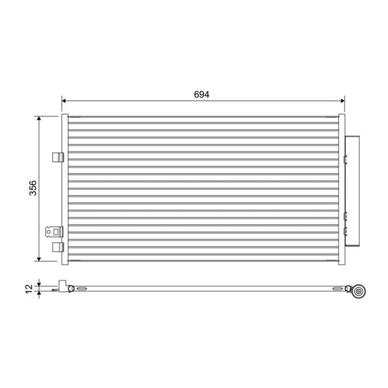 Valeo Air Conditioning Condenser 822638