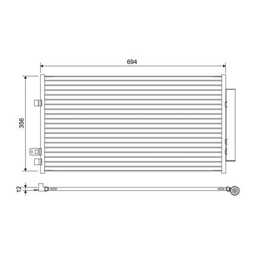 Valeo Air Conditioning Condenser 822638