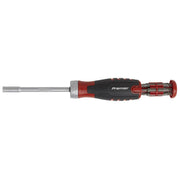 Sealey Premier Ratchet Screwdriver Set 12 Piece S2 Steel Bits Pozi Phillips Torx Sealey  - Dynamic Drive