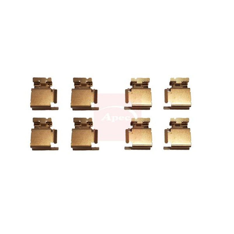 Apec Brake Pad Accessory Fitting Kit Rear fits Abarth Grande Punto 2007-2010 1.4
