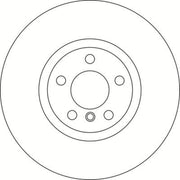 Abtex 2 x Vented Front Brake Discs BD1537V-x2