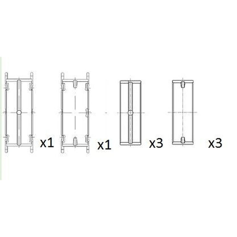 FAI Main Bearing Set 75mm fits Citroën C5 III 2008-2009 2.7