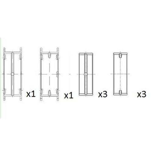 FAI Main Bearing Set 75mm fits Citroën C5 III 2008-2009 2.7
