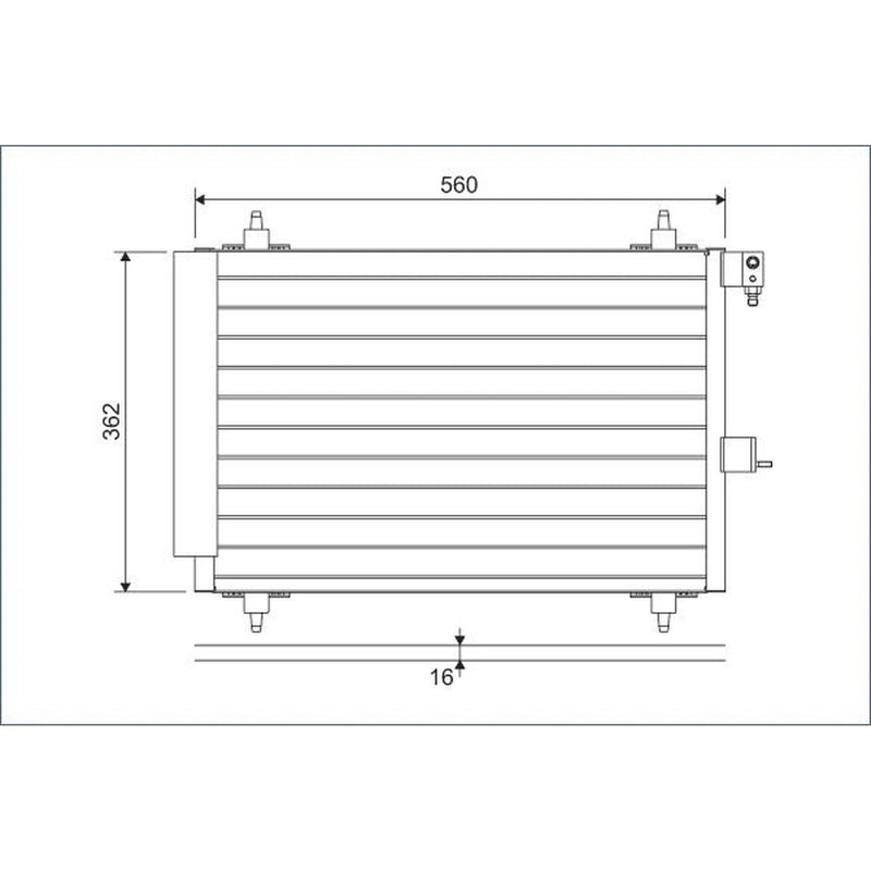 Valeo Air Conditioning Condenser 817508