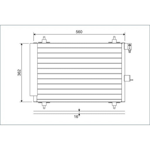 Valeo Air Conditioning Condenser 817508