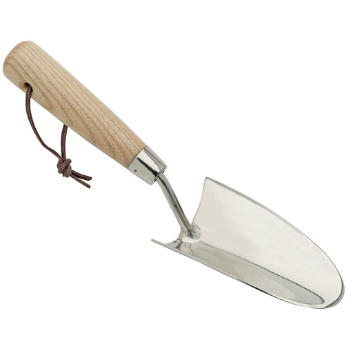 Draper Heritage Stainless Steel Hand Trowel with Ash Handle 99023 Draper - Dynamic Drive