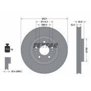 Textar 2 x Internally Vented Brake Discs 92221700