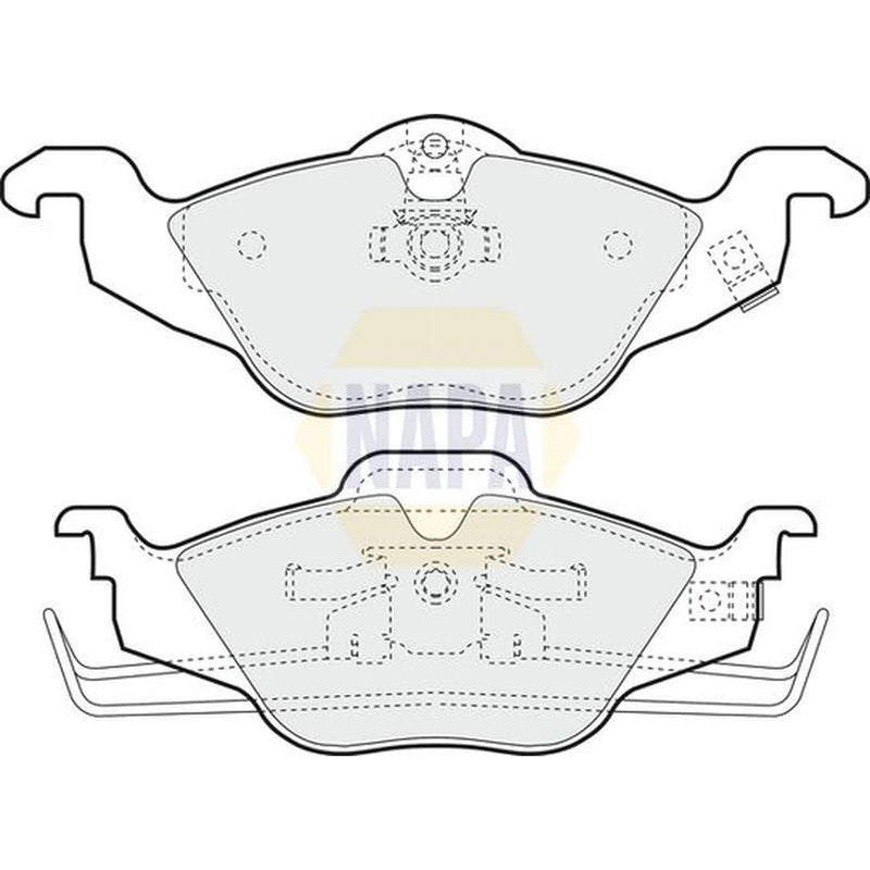 NAPA Front Brake Pad Set fits Chevrolet Corsa 2000-2002 1.7