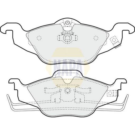 NAPA Front Brake Pad Set fits Chevrolet Corsa 2000-2002 1.7