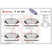 Brembo Front & Rear Brake Discs & Pads fits Land Rover Discovery IV 2009-2018