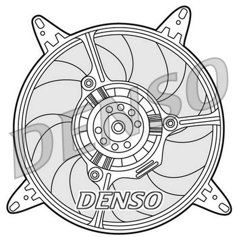 Denso Engine Cooling Fan fits Fiat Panda 1991-2004