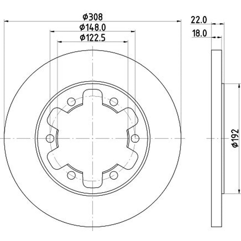 Mintex Lcv Van Kits internally vented MVK0073