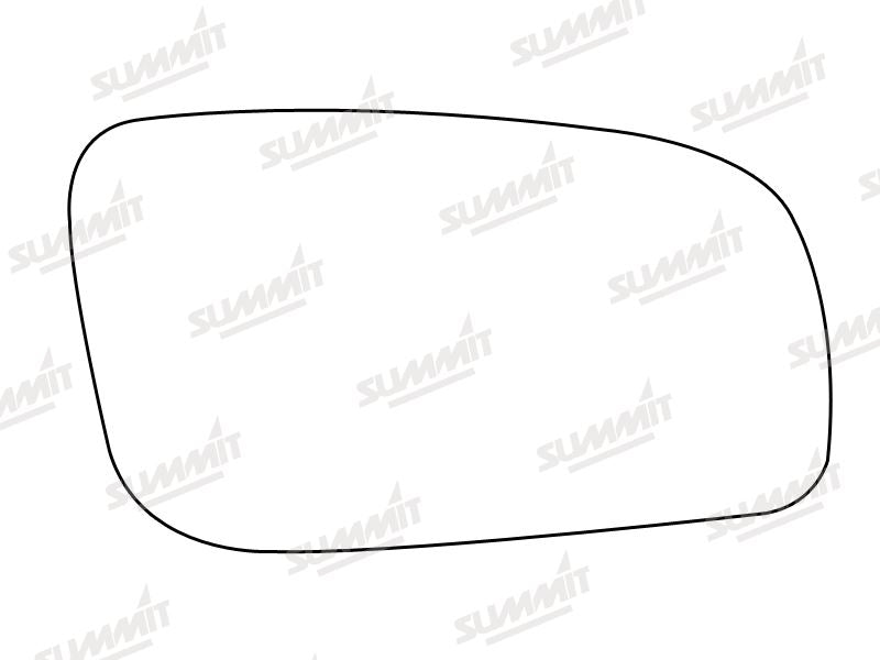 Summit Non-Heated Base Plate With Standard Mirror Glass fits Audi VW RHS Summit - Bars 4 Cars