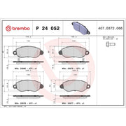 Brembo 4 x Front Brake Pad Set fits Ford Transit 2000-2006 2.0 2.3 2.4