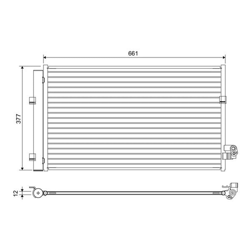 Valeo Air Conditioning Condenser 822647
