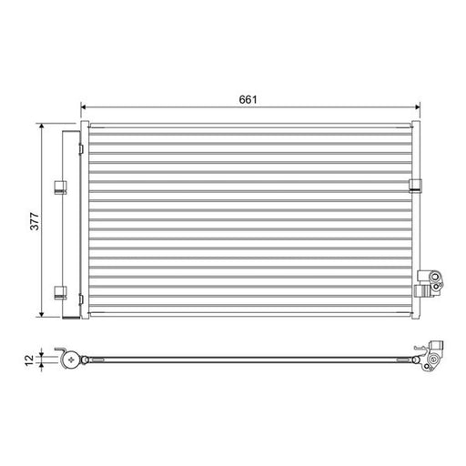 Valeo Air Conditioning Condenser 822647