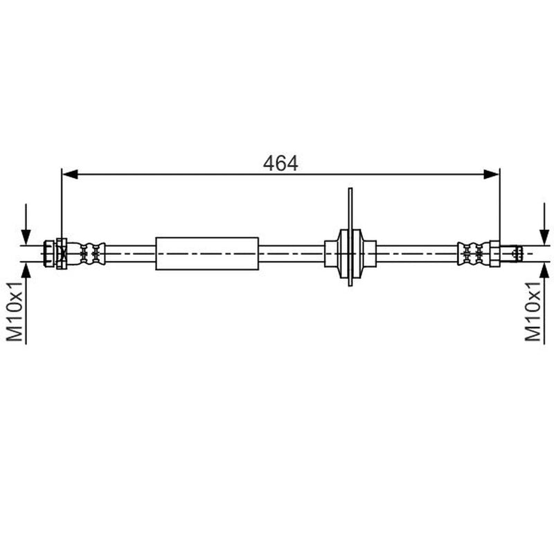 Bosch Brake Hydraulic Hose Line Rear fits Ford Kuga II 2012-2019 1.5 1.6 2.0 2.5
