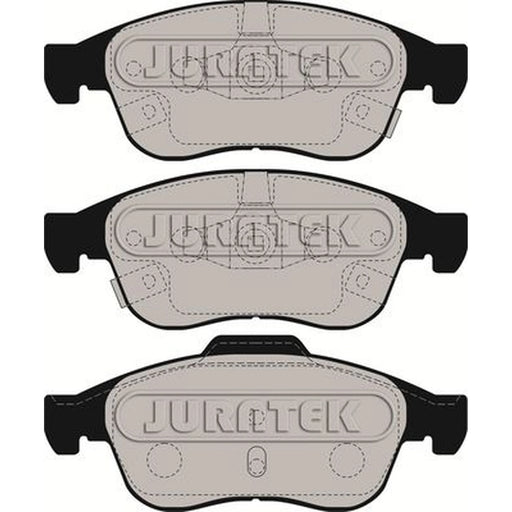 Juratek Front Brake Pad Set fits Fiat 500X 2014 on 1.3 1.4 1.6