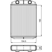 Valeo Heater Matrix Core Heat Exchanger 811553