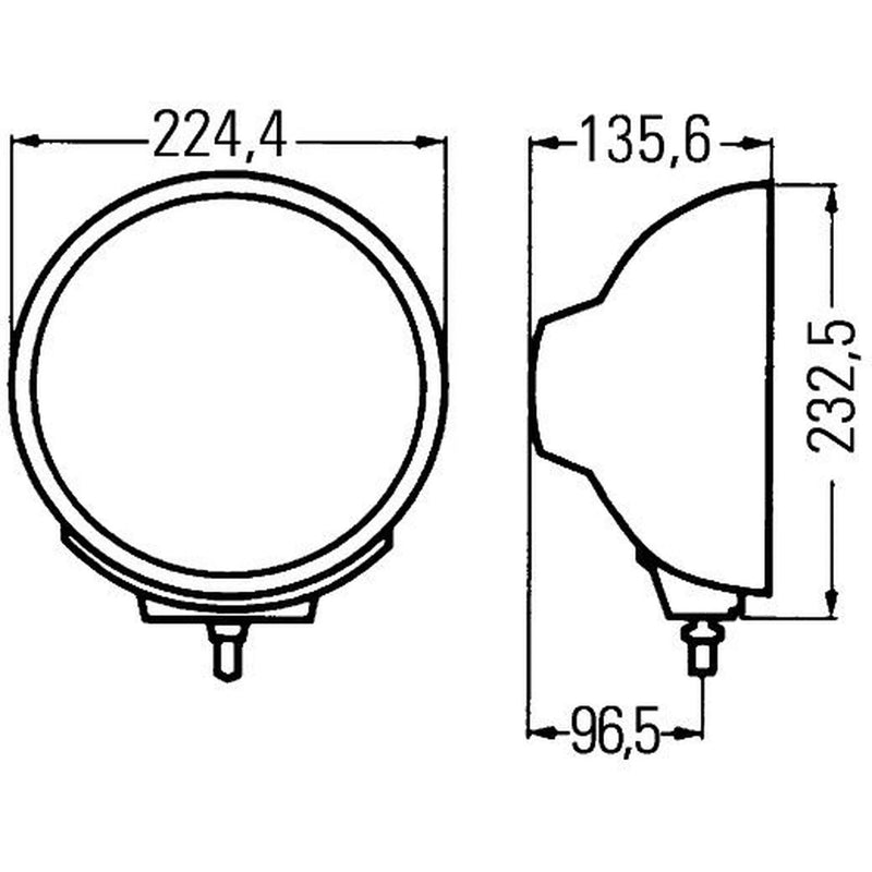 Hella Headlamp Gdl Zf 0/180Gr Black Mgdl 1F8 Left 1F8 007 560-621 1F8 007