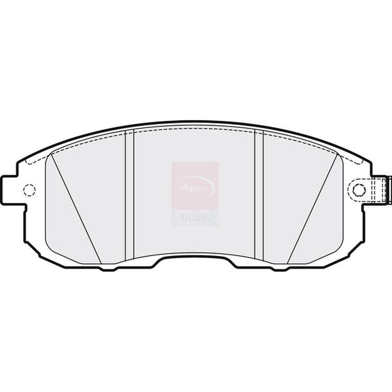 Apec Front Brake Pad Set fits Nissan Cube 2009-2010 1.5 1.6