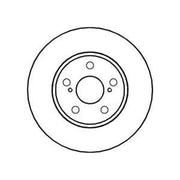Abtex Front Brake Vented Discs & Pads fits Toyota Celica 1999-2005 1.8