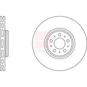 Apec 2 x Vented Brake Discs fits Volvo XC90 I 2002-2014 2.5 3.2