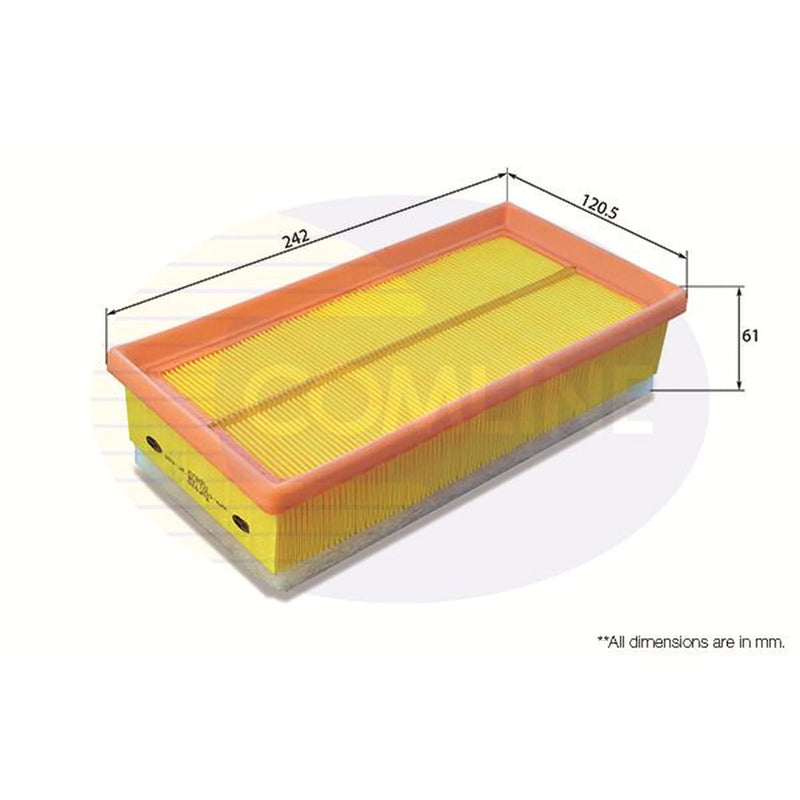 Comline Engine Air Filter fits Citroën C1 II 2014-2018 1.2
