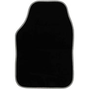 Streetwize Standard Universal Mat Set - Velour - Black/Silver Binding - 4 Piece Streetwize  - Dynamic Drive