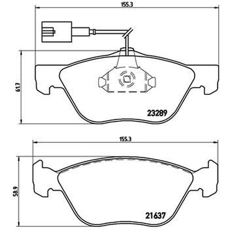 Brembo Front & Rear Pads fits Fiat Punto 1999-2012 1.8 1.9 188.738