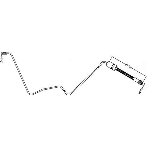 Juratek Brake Hydraulic Hose Line inner JBH1174R