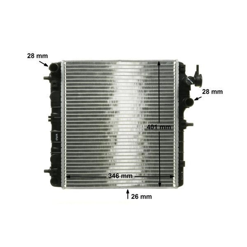 Mahle Engine Radiator fits Hyundai Amica / Atoz 1998-2008 1.0 1.1