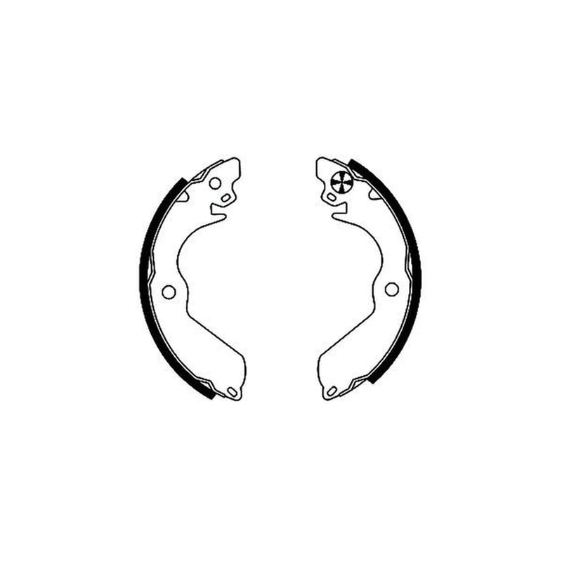 Mintex Brake Shoe Set Axle Kit fits Mitsubishi Colt 1988-2003 1.3 1.5 1.6 1.8