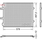 Denso Air Conditioning Condenser DCN20042