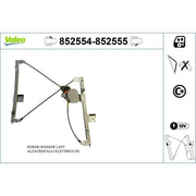 Valeo Electric Window Regulator Lifter Left Front 852554
